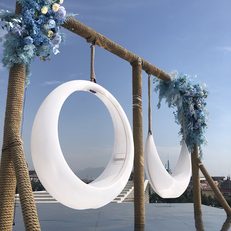 outdoor acrylic swing with LED