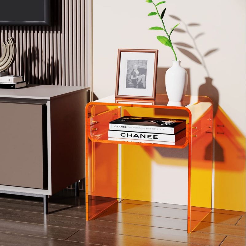 colorful acrylic coffee table