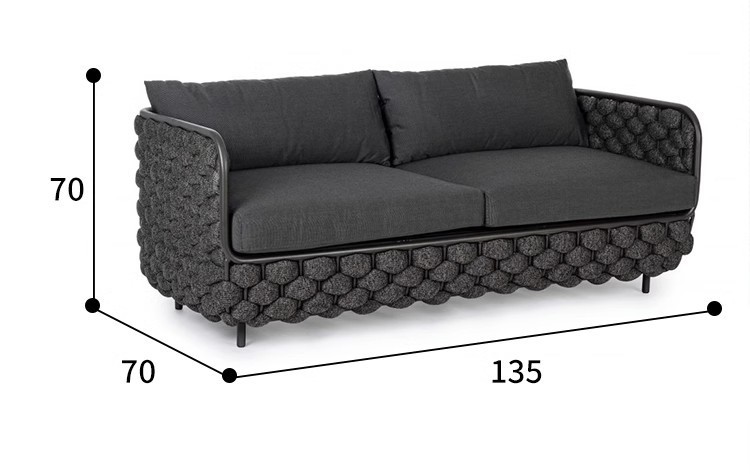 Villa Balcony Leisure Rattan Sofa Combination