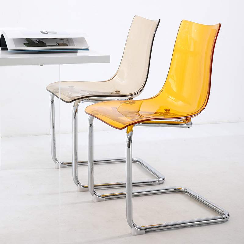 Modern Minimalist Acrylic Backrest Dining Chair