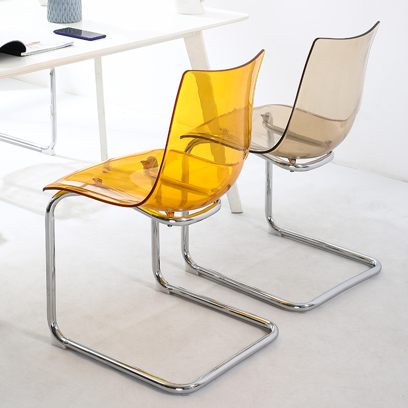 Modern Minimalist Acrylic Backrest Dining Chair