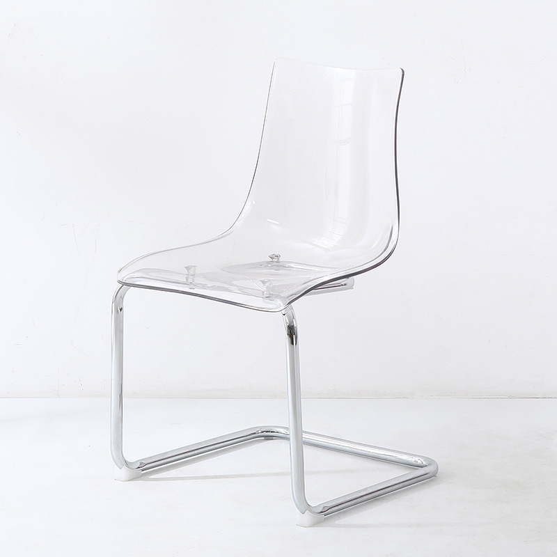 Modern Minimalist Acrylic Backrest Dining Chair