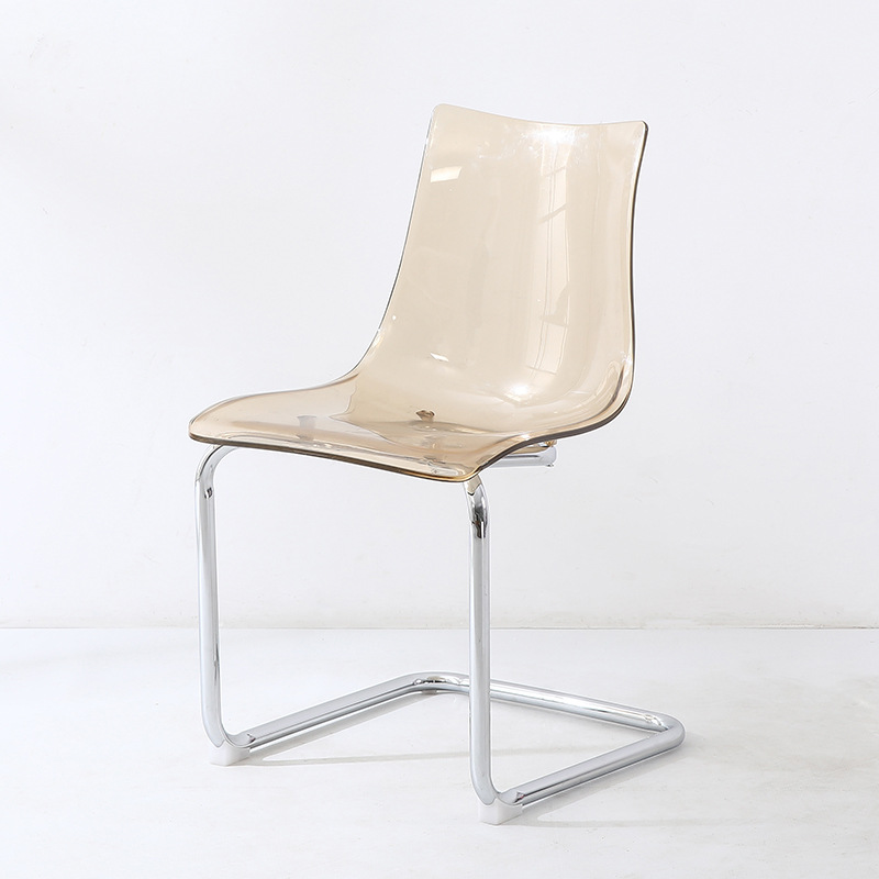 Modern Minimalist Acrylic Backrest Dining Chair