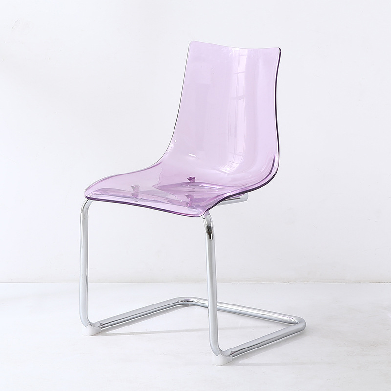 Modern Minimalist Acrylic Backrest Dining Chair
